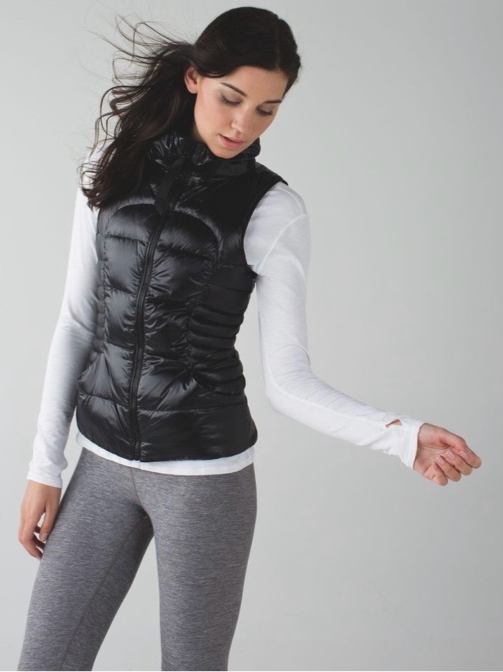 lululemon athletica Black Quilted Puffer Vest
